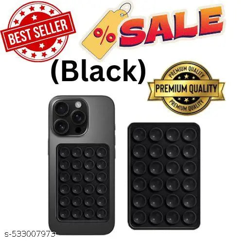 Grip XCEL™ Universal Silicone Suction Phone Holder – Hands-Free, Anti-Slip Stand for Mirrors, Showers & More